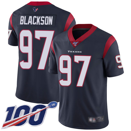 Houston Texans Limited Navy Blue Men Angelo Blackson Home Jersey NFL Football #97 100th Season Vapor Untouchable->youth nfl jersey->Youth Jersey